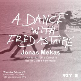 Jonas Mekas - 92nd St Y Event Flyer