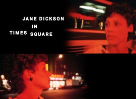 Jane Dickson In Times Square Site Banner