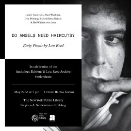 Lou Reed - Do Angels Need Haircuts? Release event flyer