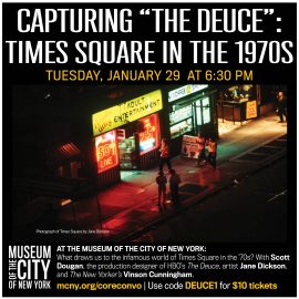 Jane Dickson in Times Square - Museum of the City of New York Event Image